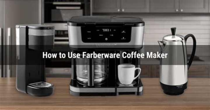 How do I get my Farberware coffee maker to work?