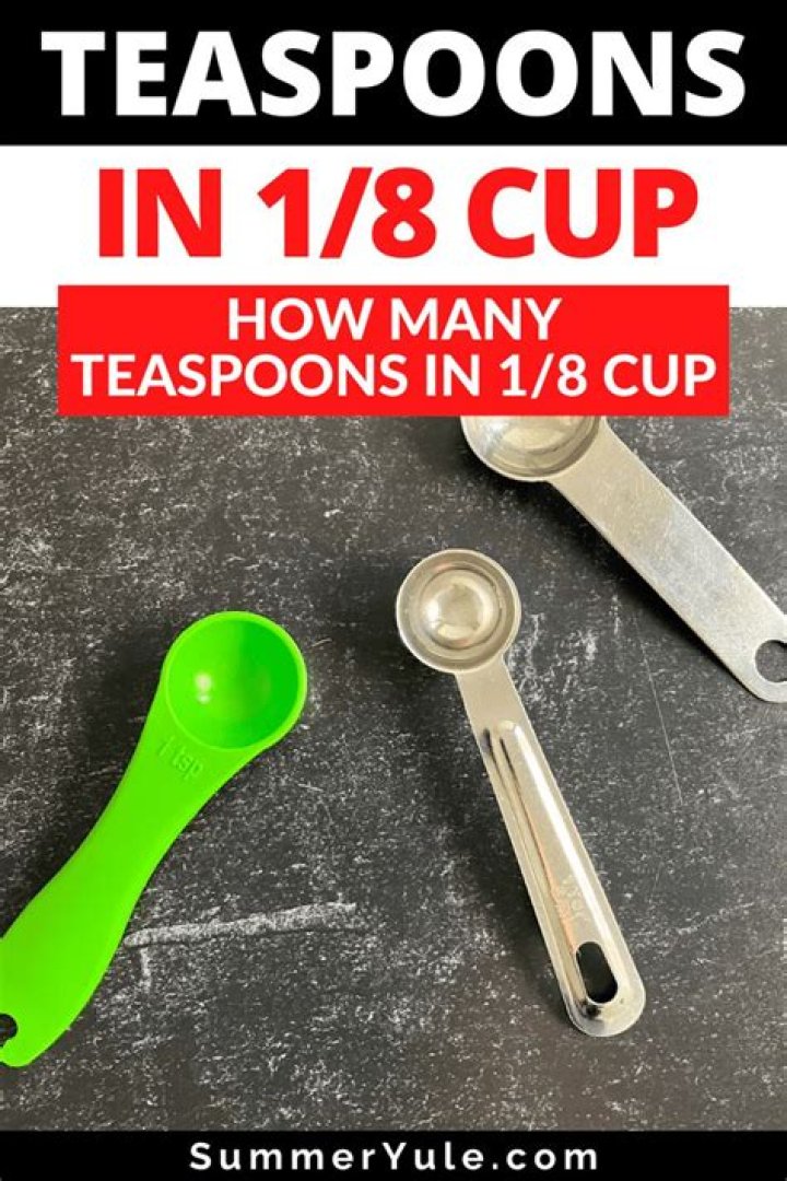 How do I make 1/8 of a teaspoon?