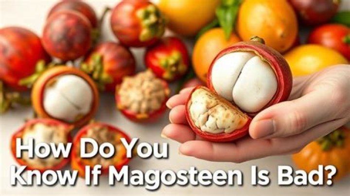 How do you know if mangosteen is bad?