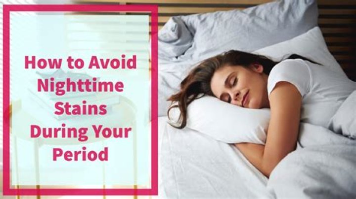 How to avoid nighttime stains during your period