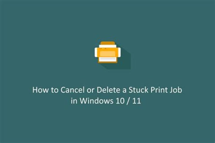 How to Cancel or Delete a Stuck Print Job in Windows