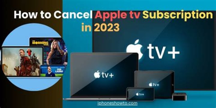 How to cancel your apple tv subscription