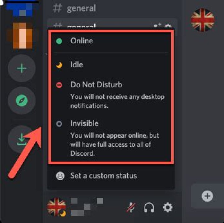 How to change your status on discord