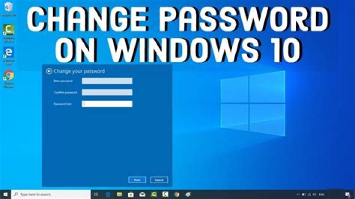 How to change your windows password
