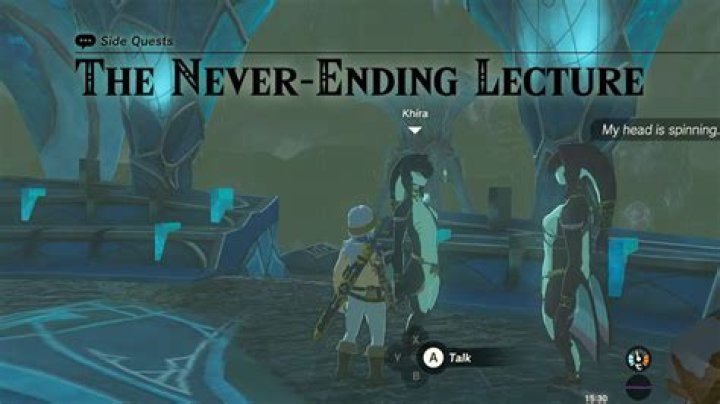 How To Complete The Never Ending Lecture in Zelda Tears of the Kingdom