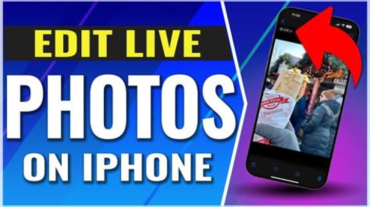How to edit live photos on your iphone