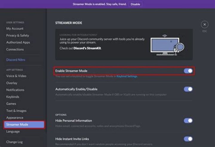 How to Enable Streamer Friendly Mode