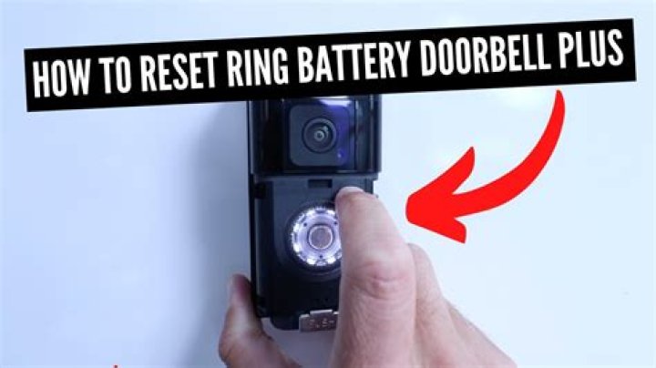 How to factory reset the ring doorbell