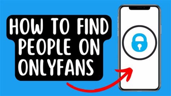 How to find people on OnlyFans