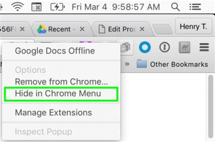 How to Hide Chrome Extensions