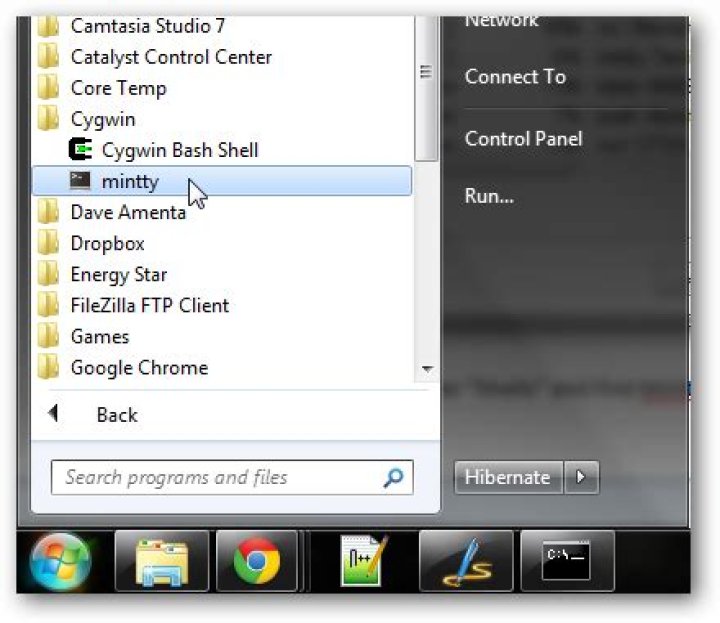 How to improve your cygwin console with mintty