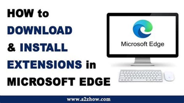 How to install extensions in microsoft edge