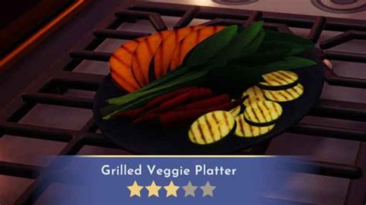 How to make a Grilled Veggie Platter in Disney Dreamlight Valley