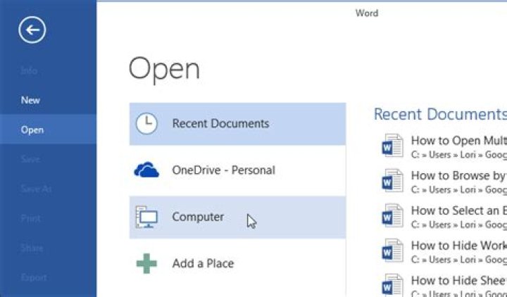 How to open multiple word documents at once