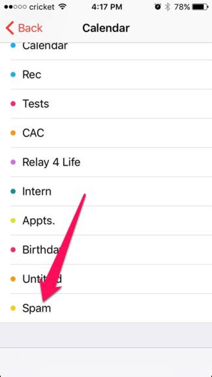 How to properly delete calendar spam in ical