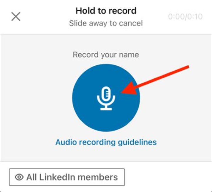 How to record and display your name pronunciation on linkedin