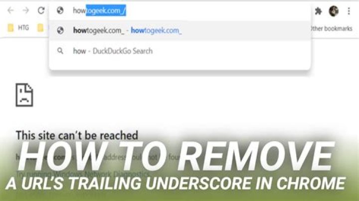 How to remove a url’s trailing underscore in chrome