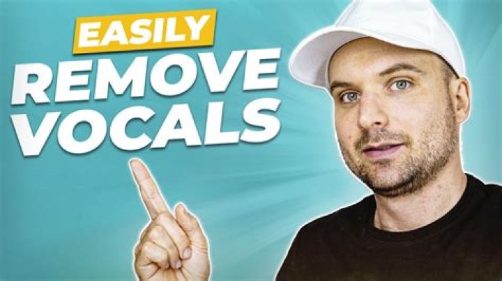 How to remove vocals from songs