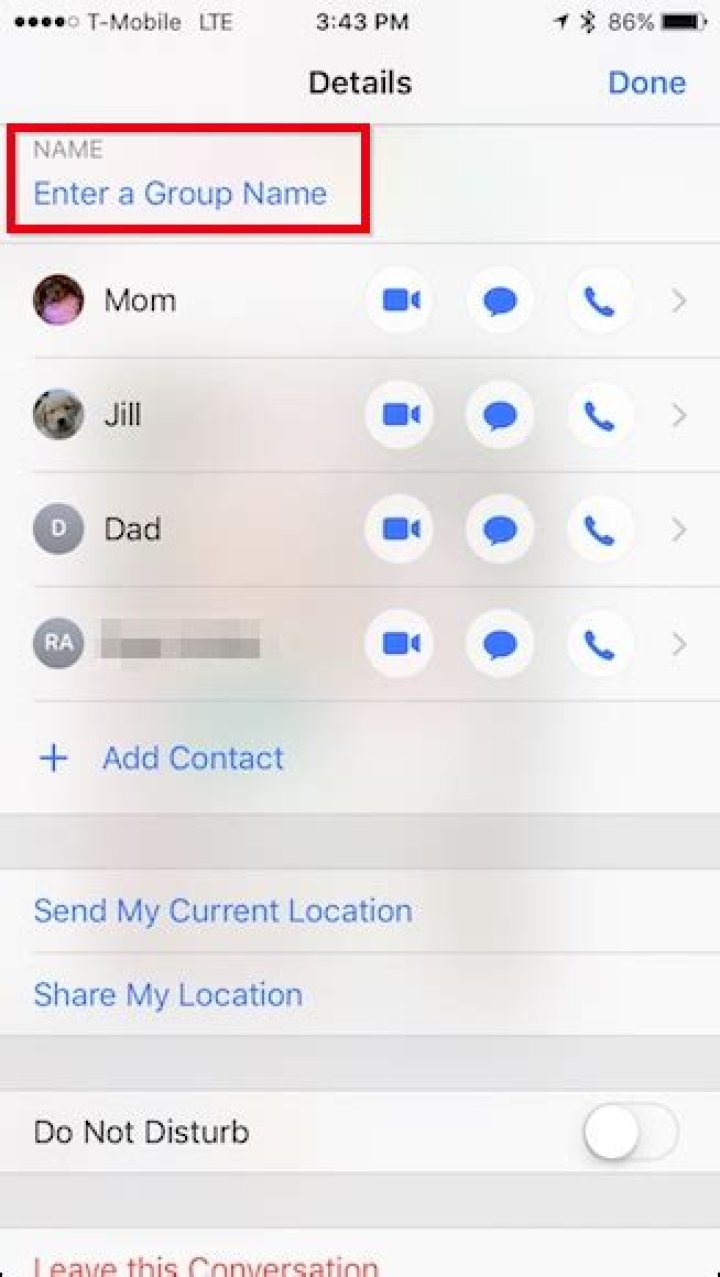 How to rename group chats in imessage