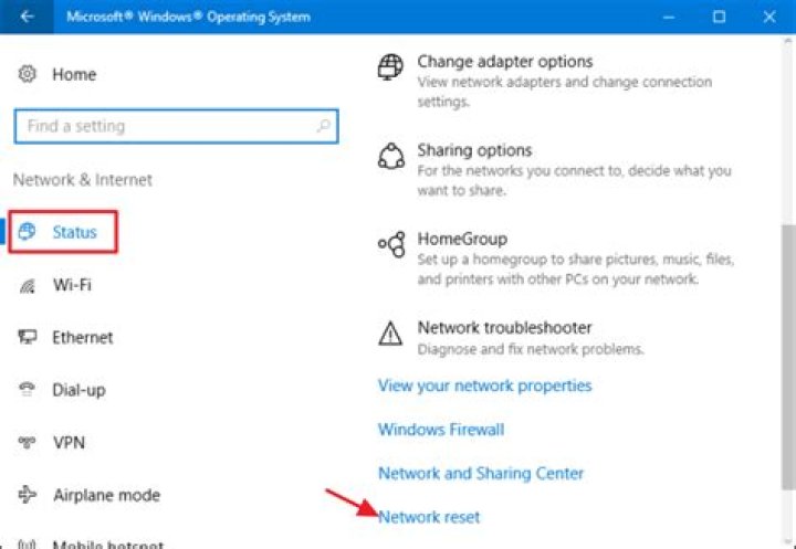 How to reset your entire network in windows 10 and start from scratch