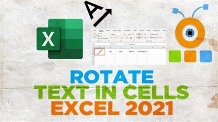 How to rotate text in cells in excel