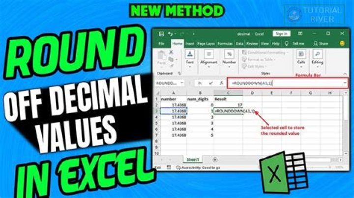 How to Round Off Decimal Values in Excel