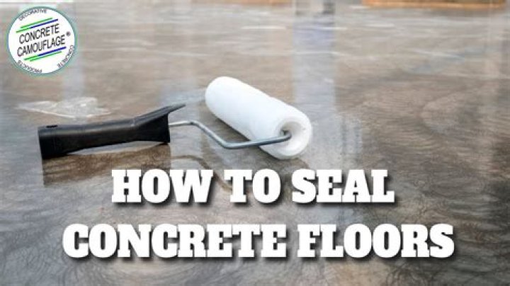 How to seal concrete floors