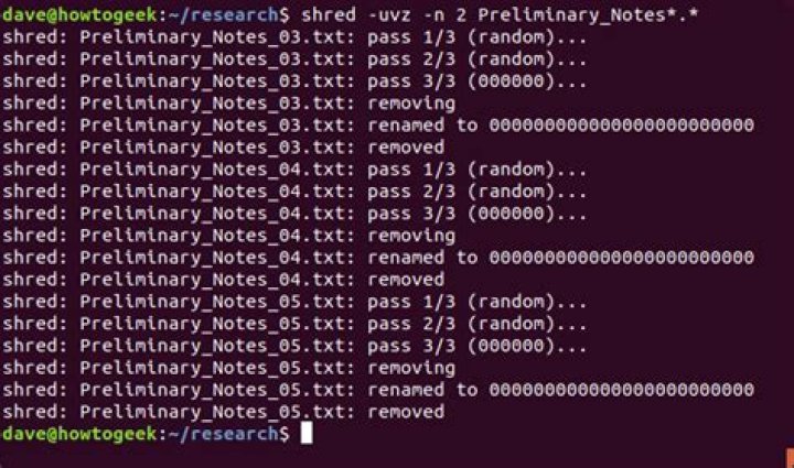 How to securely delete files on linux