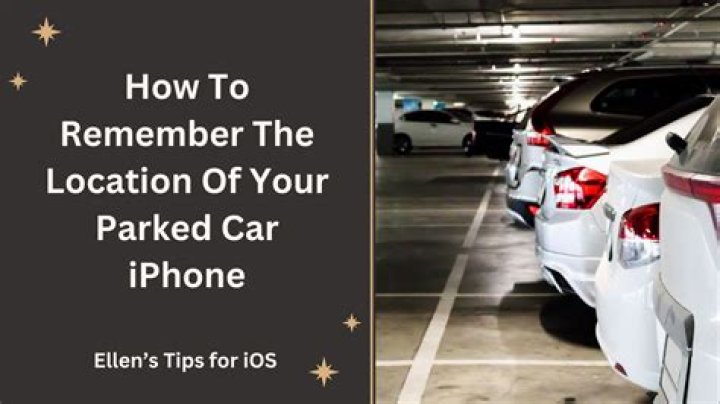 How to set your iphone to remember where you parked
