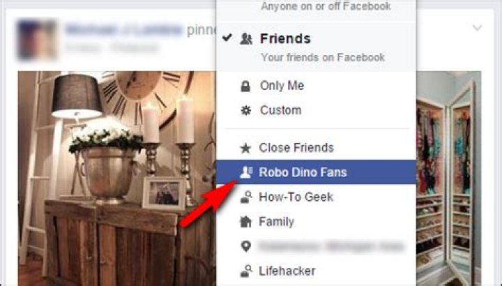 How to share facebook posts with only certain friends