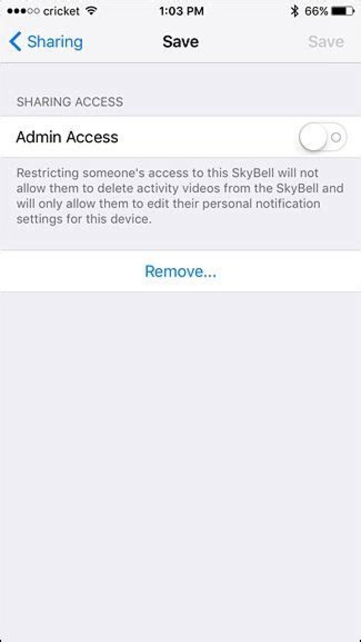 How to share skybell hd access with other users