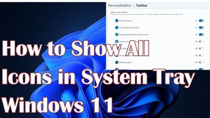 How to Show All Icons in System Tray on Windows 11