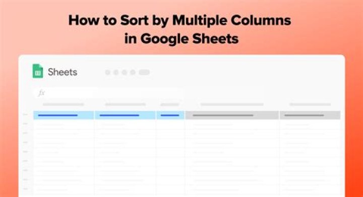 How to Sort by Multiple Columns in Google Sheets