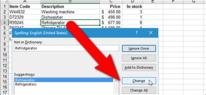 How to spell check worksheets in excel