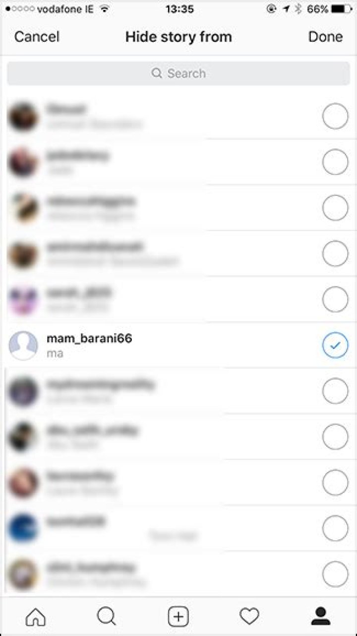 How to stop specific people seeing your instagram story