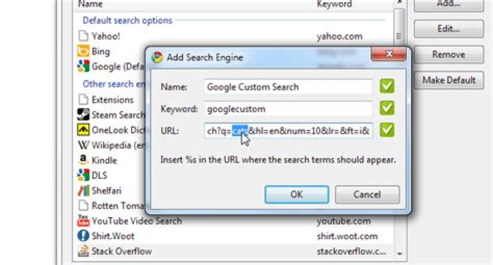 How to switch chrome’s default search to international google