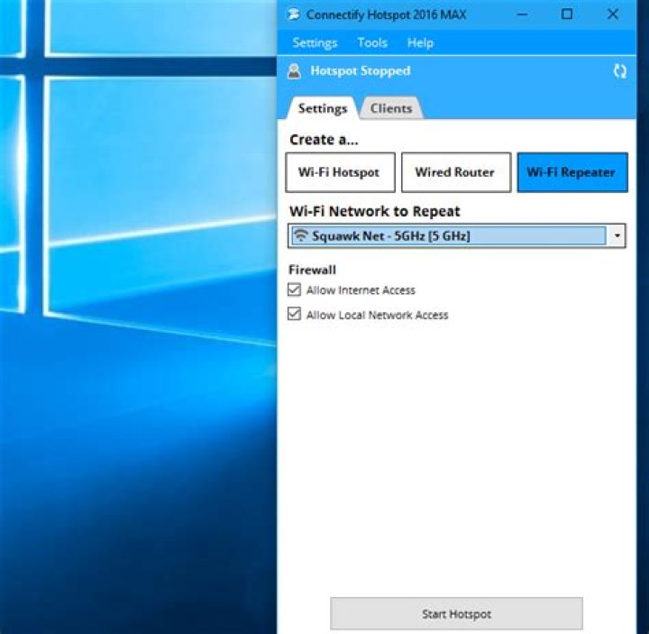 How to turn a windows pc into a wireless repeater