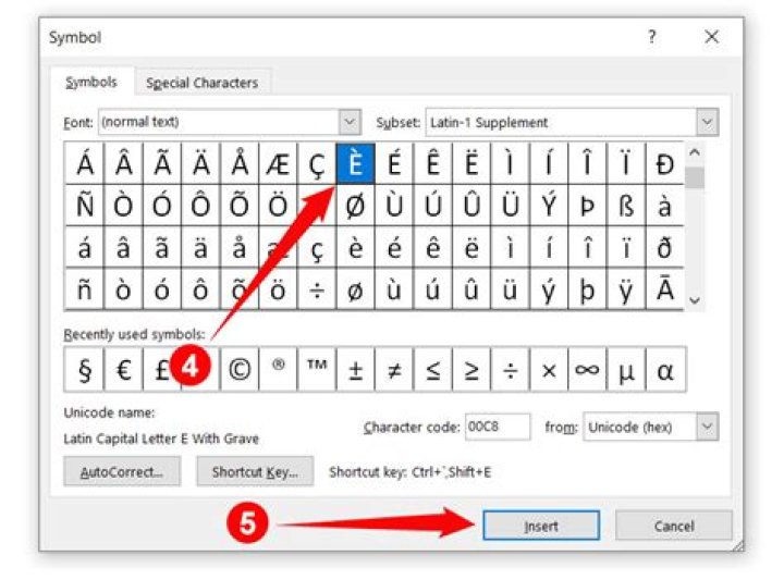 How to type accent marks over letters in microsoft word
