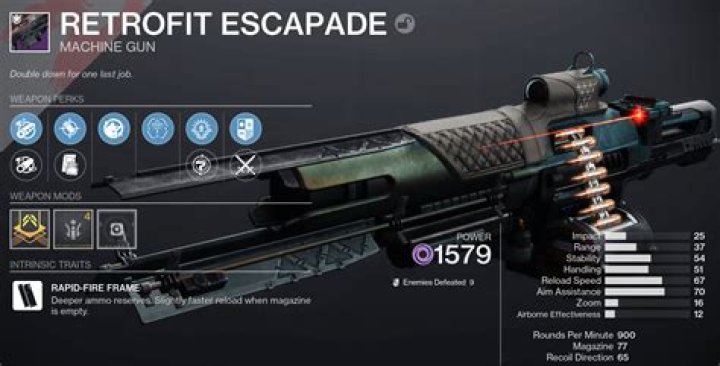How to Unlock the Retrofit Escapade Machine Gun (& God Roll)