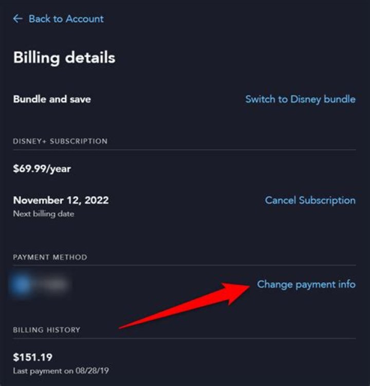 How to Update Your Disney+ Billing information