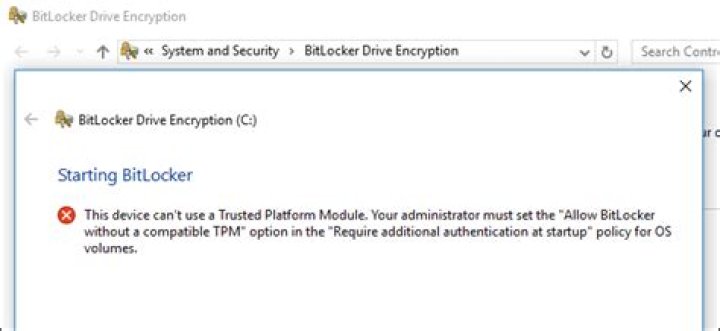 How to Use BitLocker Without a Trusted Platform Module (TPM)