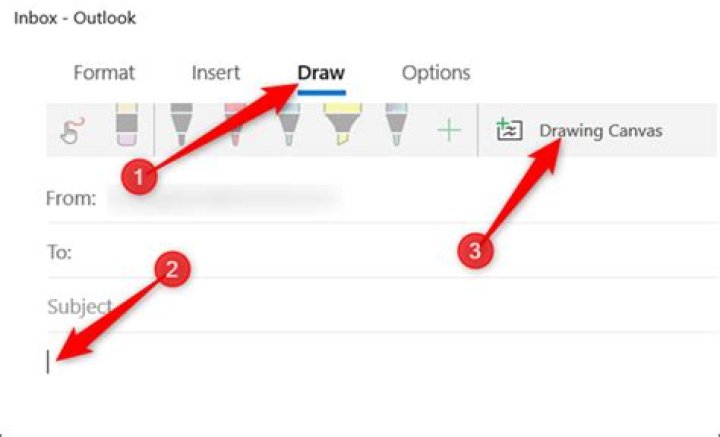 How to use drawing tools in windows 10 mail