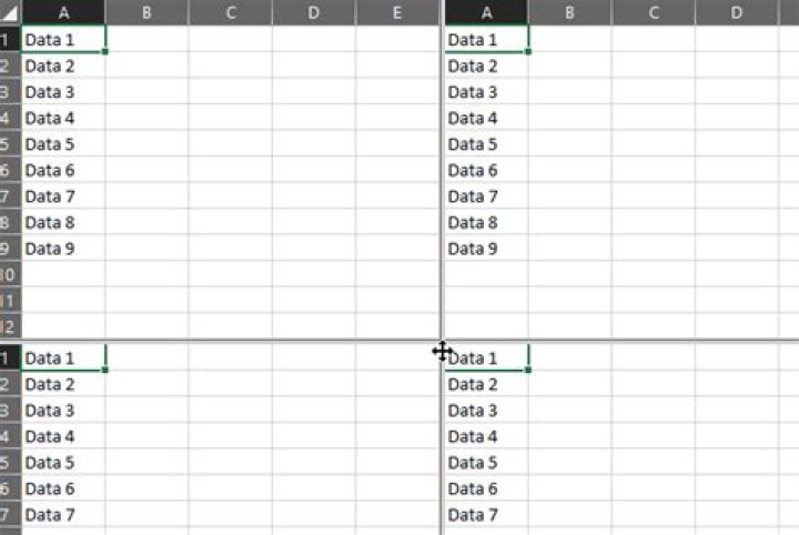 How to use excel’s split screen function