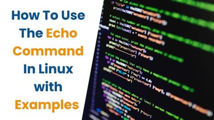 How to use the echo command on linux