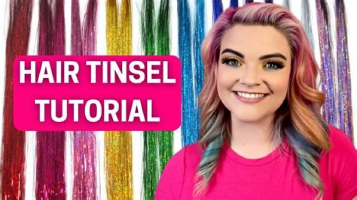 How To Use Tinsel For Holiday Hair, It's Not Just For Trimming Your Tree — VIDEOS