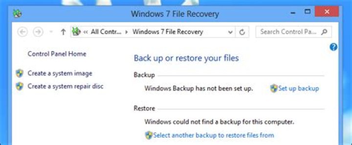 How to use windows 7’s backup tools in windows 8