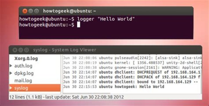 How to view and write to system log files on ubuntu