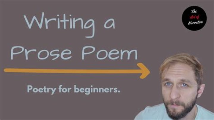 How to write prose poems