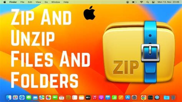 How to zip and unzip files and folders on mac