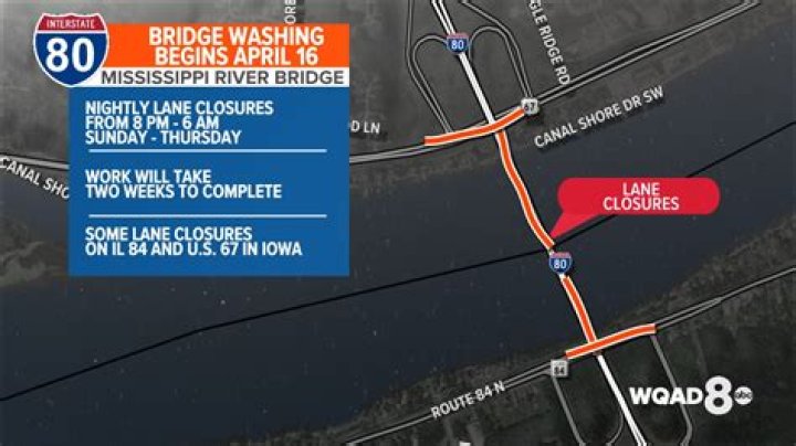 I-80 Mississippi River bridge repairs beginning this week